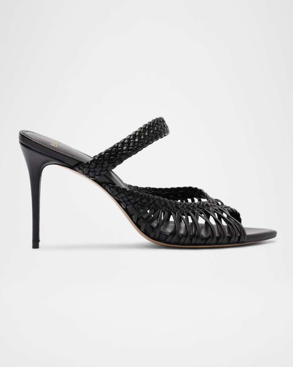 Agatha 85 Leather Stiletto Sandals